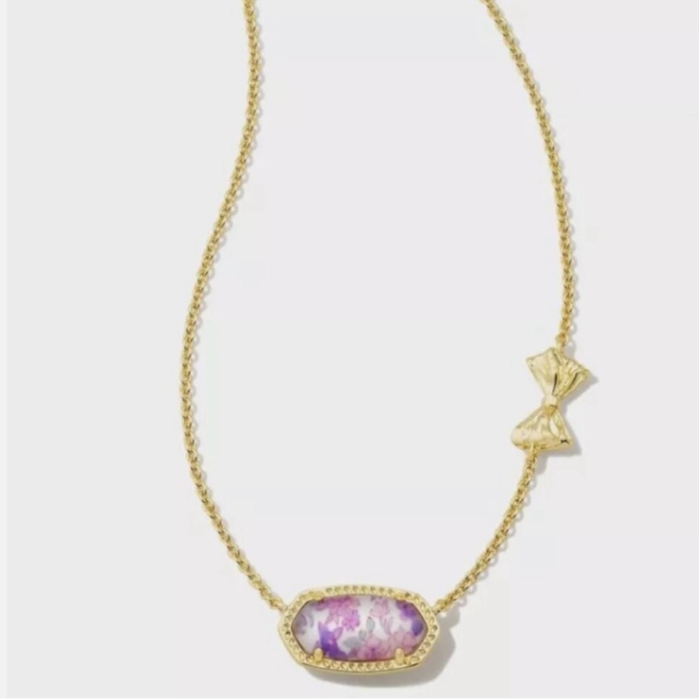Authentic NWT Kendra Scott x Love Shack Fancy Elisa necklace in Sunny Meadow